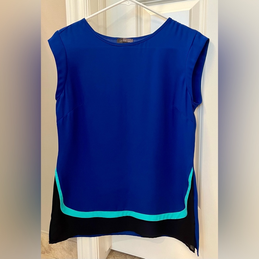 The Limited blouse would look great with black leggings. Size XS.